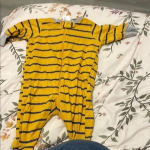 Gerber Cozy Yellow and Blue Footies One Piece
